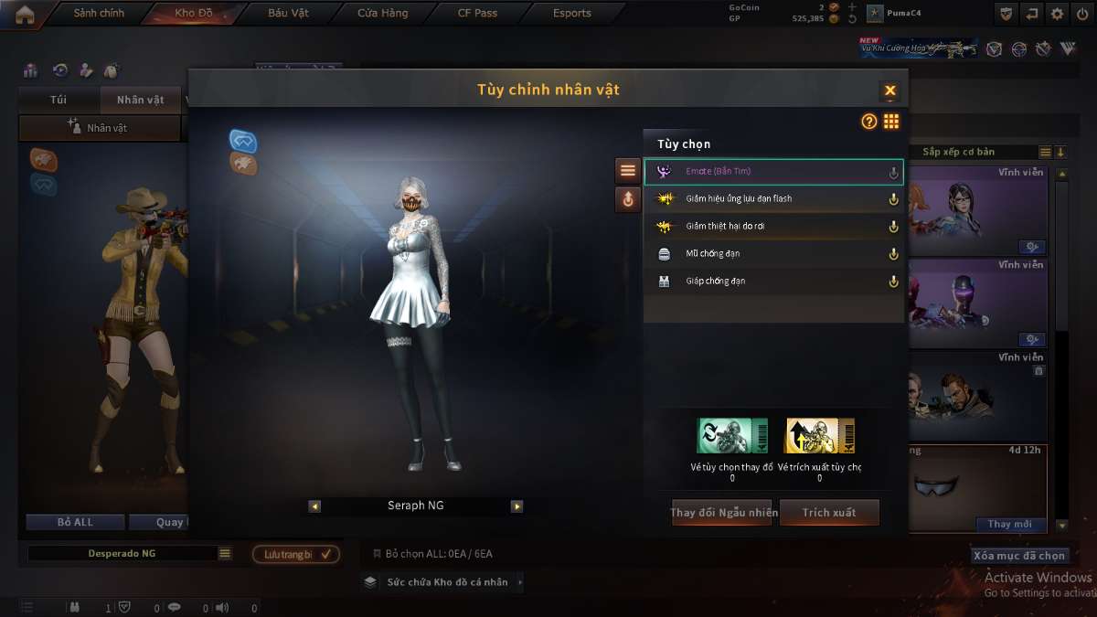shop acc cf uy tin gia re